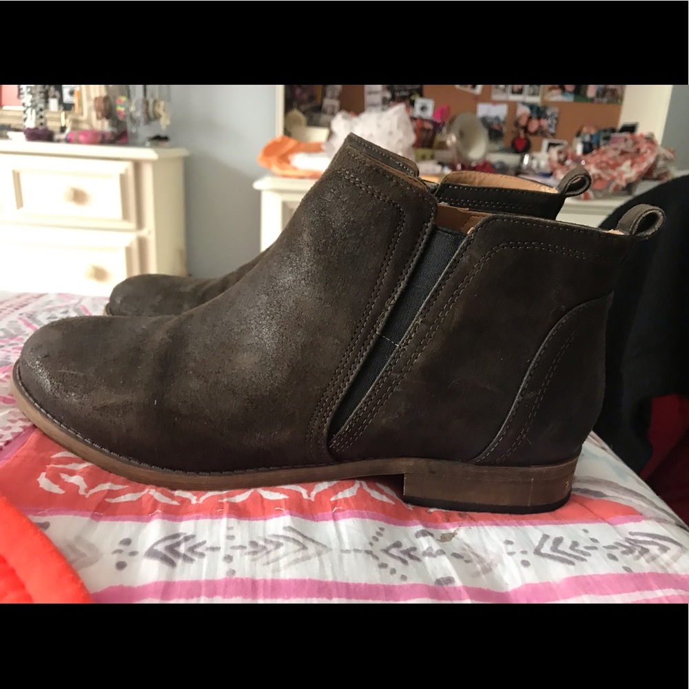 Franco Sarto brown booties size 9.5